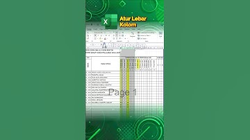 Atur lebar kolom #msexcel #belajarexcel #tutorialexcel #exceltips #tutorial #tips #belajarkomputer