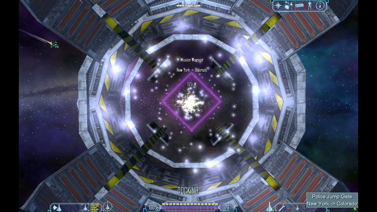 Freelancer Jump Gate Warp Sequence in 720 HD YouTube