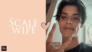Scale wipe tutorial | After effects