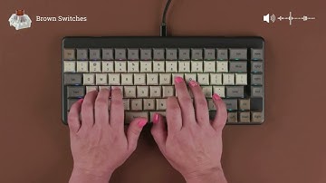 Sounds of the Launch Keyboard: Silent Brown switches