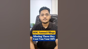 Annual ROC Filings | Do Not Ignore or Face 5 Years Disqualification | Aditya Sharma