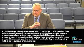 June 21, 2022 Electric Utility Board Meeting