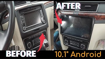 Skoda superb 2 10.1" android screen install