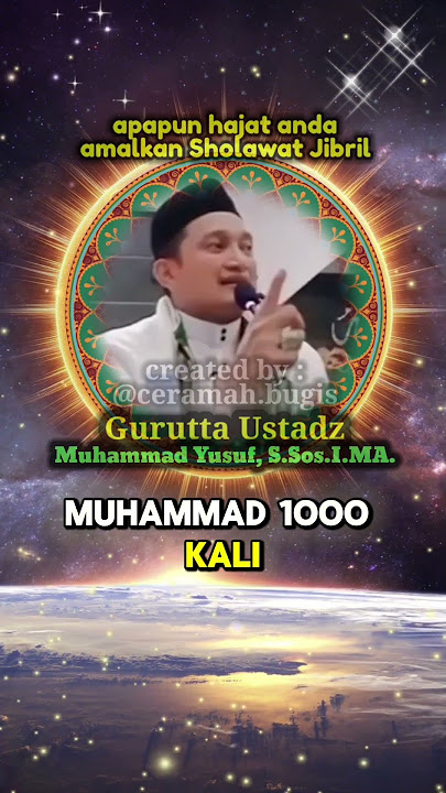Sholawat Jibril Ceramah Bugis Gurutta ustadz Muhammad Yusuf, S.Sos.I.