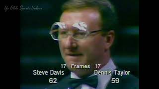 1985 WORLD SNOOKER CHAMPIONSHIP FINAL - DENNIS TAYLOR vs STEVE DAVIS - INCREDIBLE DECIDING FRAME