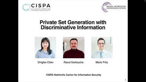 [Neurips 2022] Private Set Generation with Discriminative Information