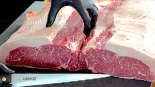 赤身肉の噛みごたえと和牛香がたまらない。。短角牛の魅力を語る動画