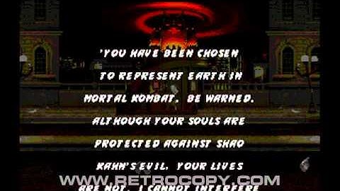 Mortal Kombat 3 (Sega Genesis / Mega Drive) Intro