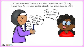 Eloping social story - Emotional regulation social stories - ABA in School social emotional learning