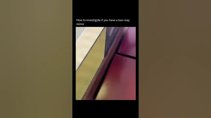 How to check if a mirror is two-way