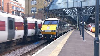 LNER Intercity 225 Class 91 departing London Kings Cross- 27/2/2023