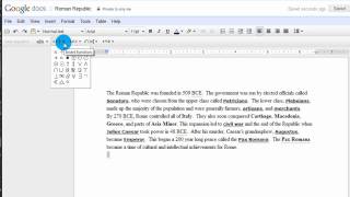 Creating a Text Document in Google Docs