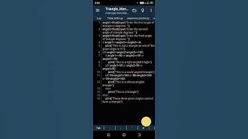 python program to determine whether these three angles forms a triangle or not#shorts