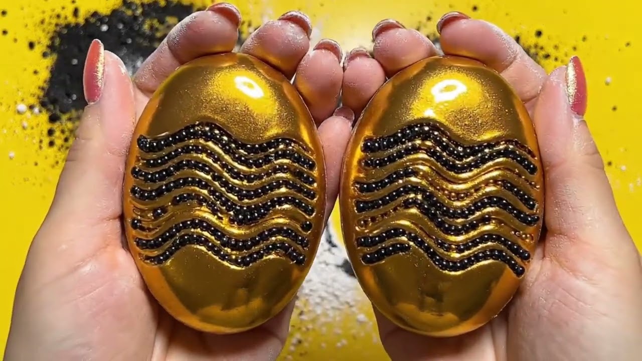 🥳 ODDLY SATISFYING ASMR VIDEO CRUSHING FOAM SOAP GLITTER BOXES Starch Clay Cracking