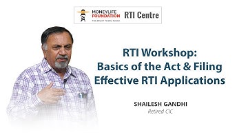 RTI Workshop: Basics of the Act & Filing Effective RTI Applications