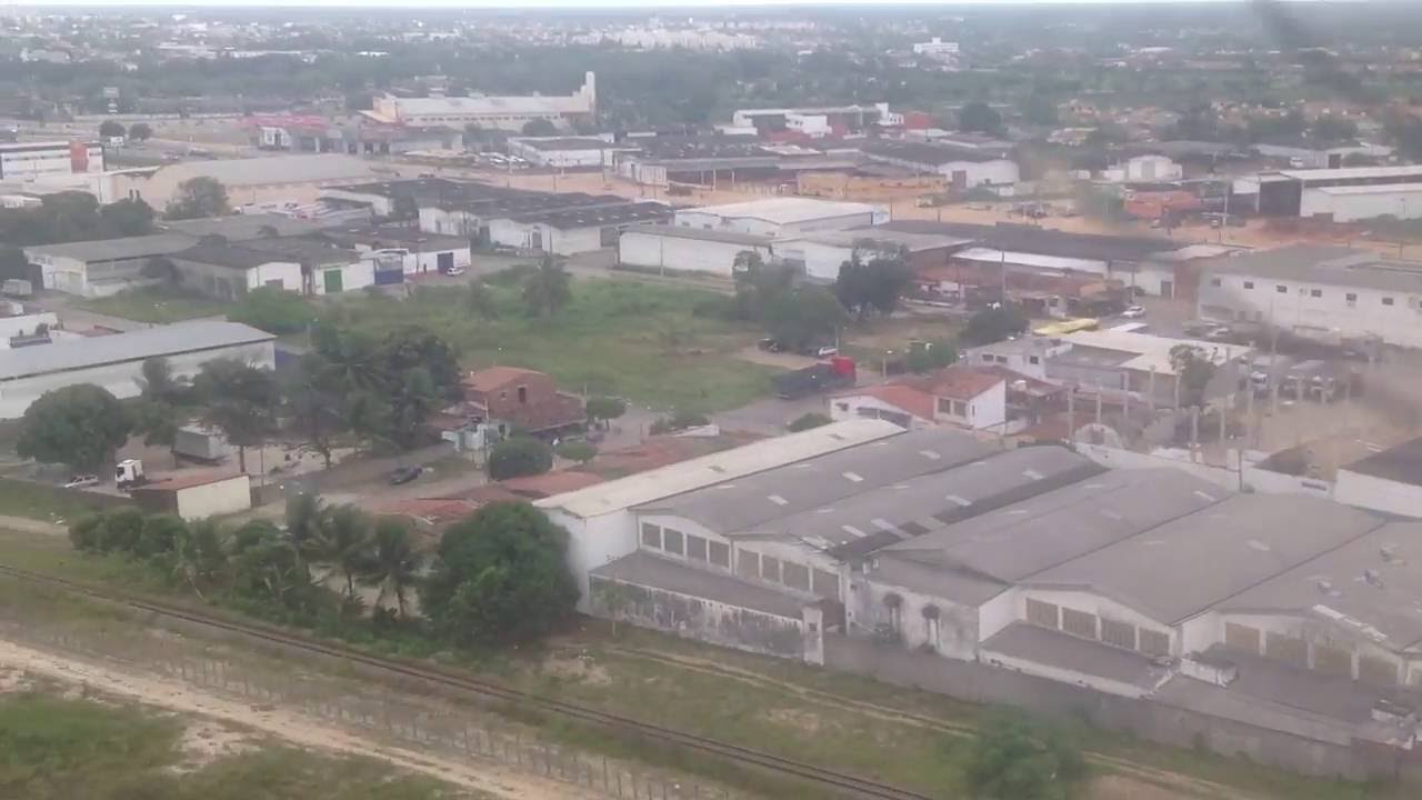 Chegada em Natal/RN - vista aérea.
