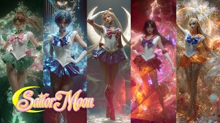 Sailor Moon  5 Sailor Soldiers Transformation  Action ai