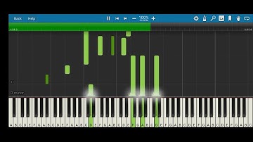 Chrono Trigger - At The Bottom Of Night Piano Tutorial Synthesia Pianosia