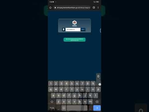 Cara pengambilan absensi online pada aplikasi Simpeg kemenkumham via browser