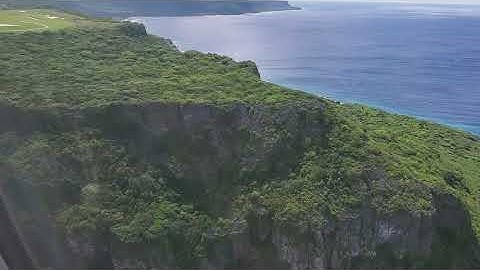 Arriving in Guam Anderson Air force base.