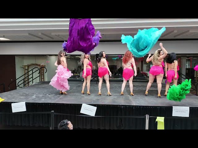 Pre Mosaic Performance by Salsa Colada in Regina, Sask at the Victoria Square Mall.