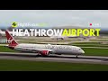 Heathrow airport live  evening of monday 22nd april 2024