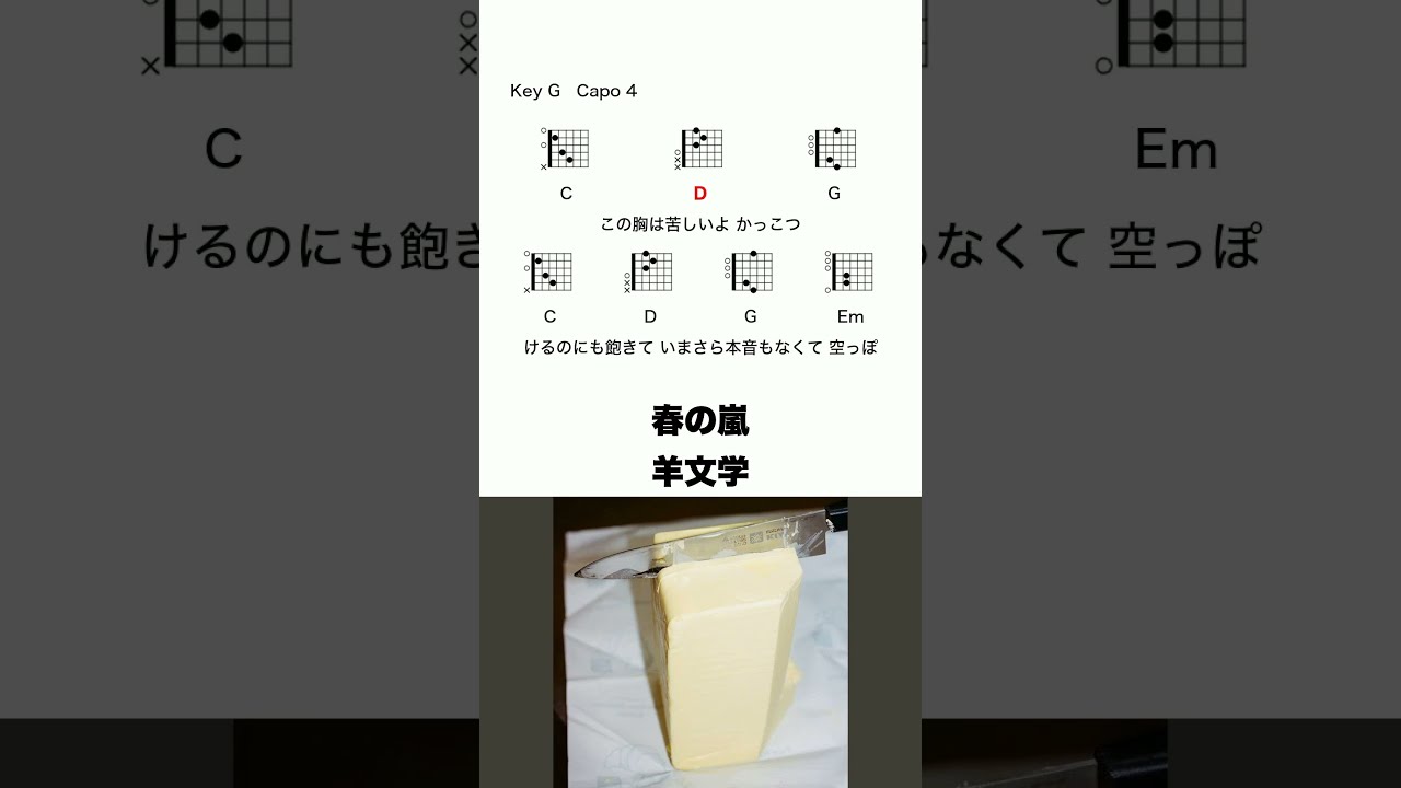 春の嵐 - 羊文学 #コード