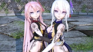 【MMD】Turn Up The Music -  Tda China Princess Luka X Haku