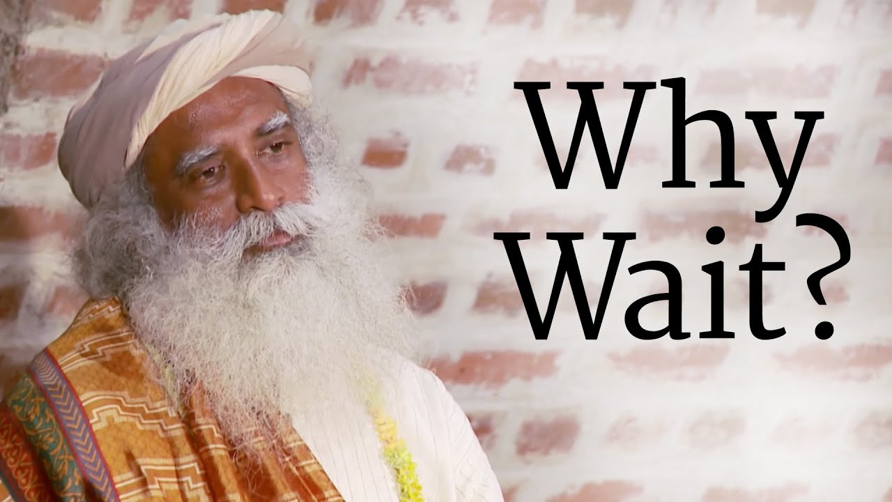 Why wait to do. Why wait to do
