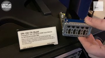 LAVNCH WEEK: DVIGear Features the DN-150-TX-Quad HDMI Input Module for NETGEAR M4300-96X Switch