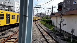 西武2000系2066F+2404F 西武新宿行き急行 本川越駅発車 Seibu Express Bound For Seibu Shinjuku SS01 Departure