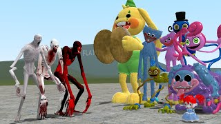 ALL SCP-096 ULTIMATES VS ALL POPPY PLAYTIME CHAPTER 2 CHARACTERS In Garry's Mod!