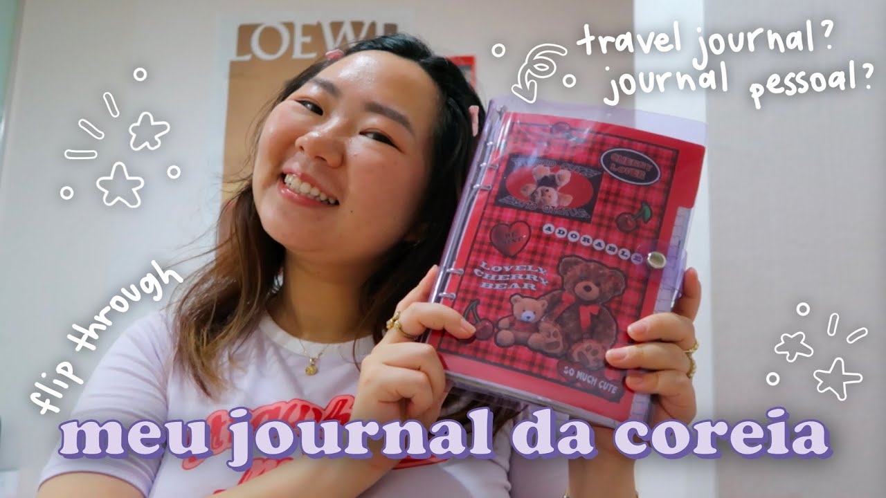 flip through pelo journal da coreia do sul! todas as páginas do meu diário pessoal | daniela kang