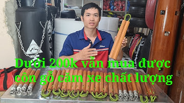 Côn nhị khúc gỗ căm xe dưới 200k chất lượng Toankungfu