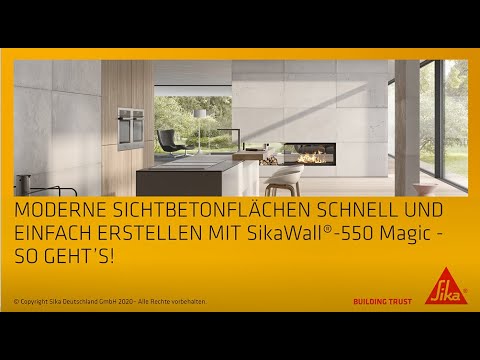 Betonoptik mit SikaWall®-550
