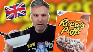 Brit Tries Reeses Puffs For The First Time