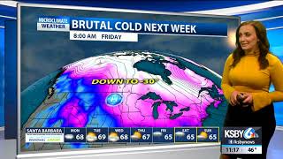 Temperatures cool slightly, clouds increase into mid-week