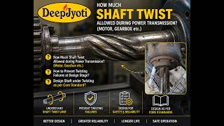 Shaft Design Mastery: Torsion, Twist, Torque & Failure Prevention for Motor & Gearbox Shafts