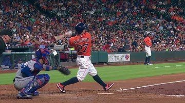 TEX@HOU: Altuve rips an RBI double down the line