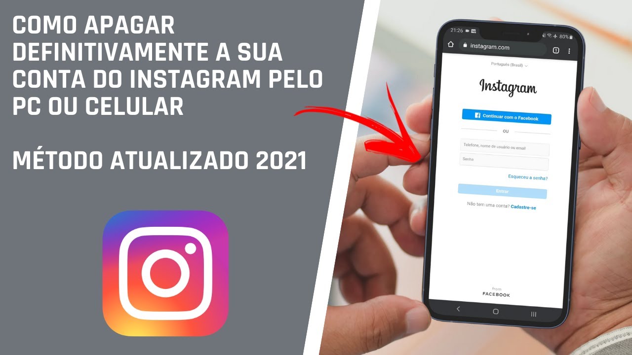 Como Apagar DEFINITIVAMENTE A Sua Conta Do Instagram No PC Ou Celular Atualizado 2022 YouTube