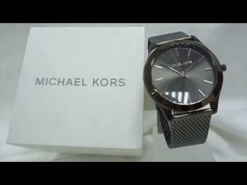 michael kors men's slim runway quartz watch with stainless steel strap