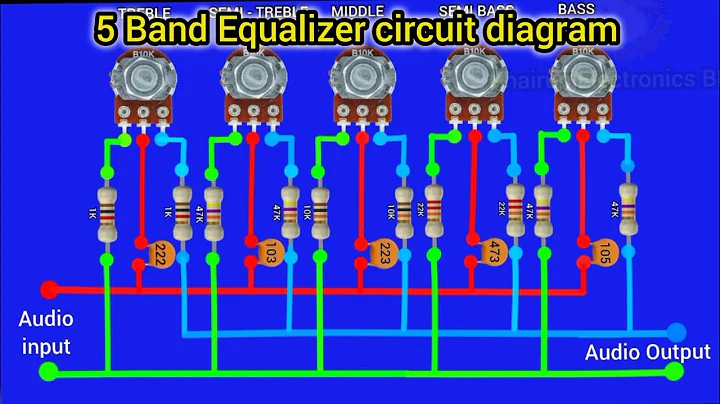 DIY 5 Band Equalizer circuit diagram #khairunelectronicsbd