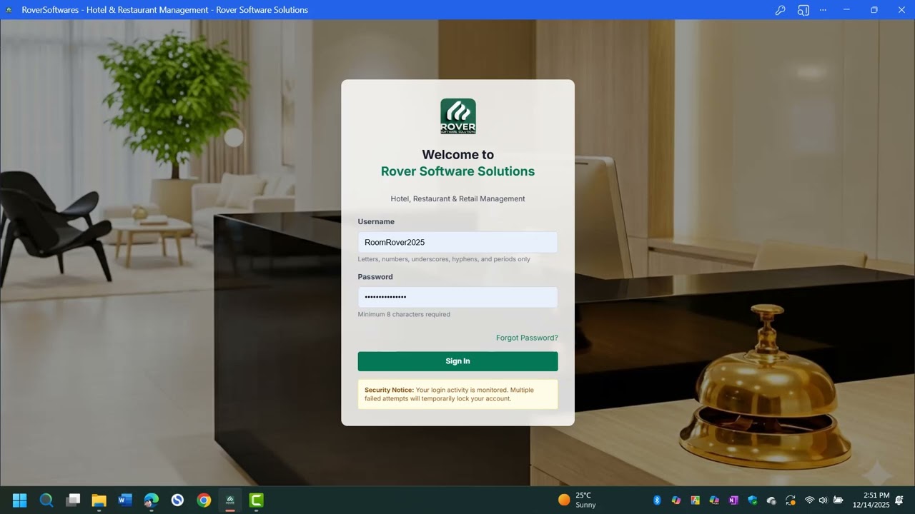 RoomRover - All in all internal Hotel Management System powered by Rover Software Solutions