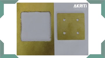 Capability Demonstration - Brass - Making Holes and Cutting a Square Shape