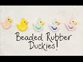 DIY Beaded Rubber Duck Square Stitch Charm Tutorial ¦ The Corner of Craft