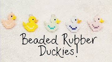 DIY Beaded Rubber Duck Square Stitch Charm Tutorial ¦ The Corner of Craft