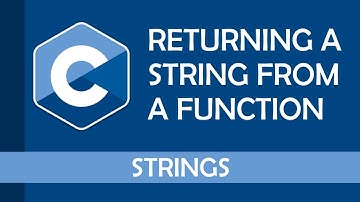 How to return a string from a function