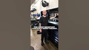 The 3 MOST important tools in an Automotive Technician
