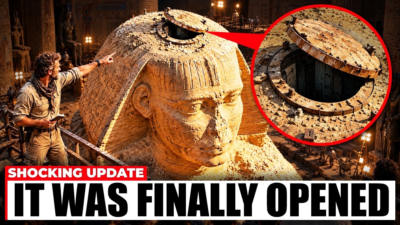 Archaeologists Unveil the Hidden Hatch at the Summit of Egypt’s Sphinx – Video