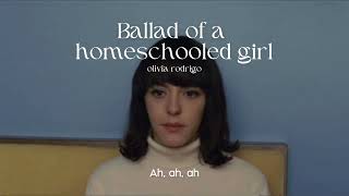 (thaisub/แปล) Ballad of a homeschooled girl - olivia rodrigo